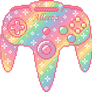 Rainbow N64 Controller - Pixel Art