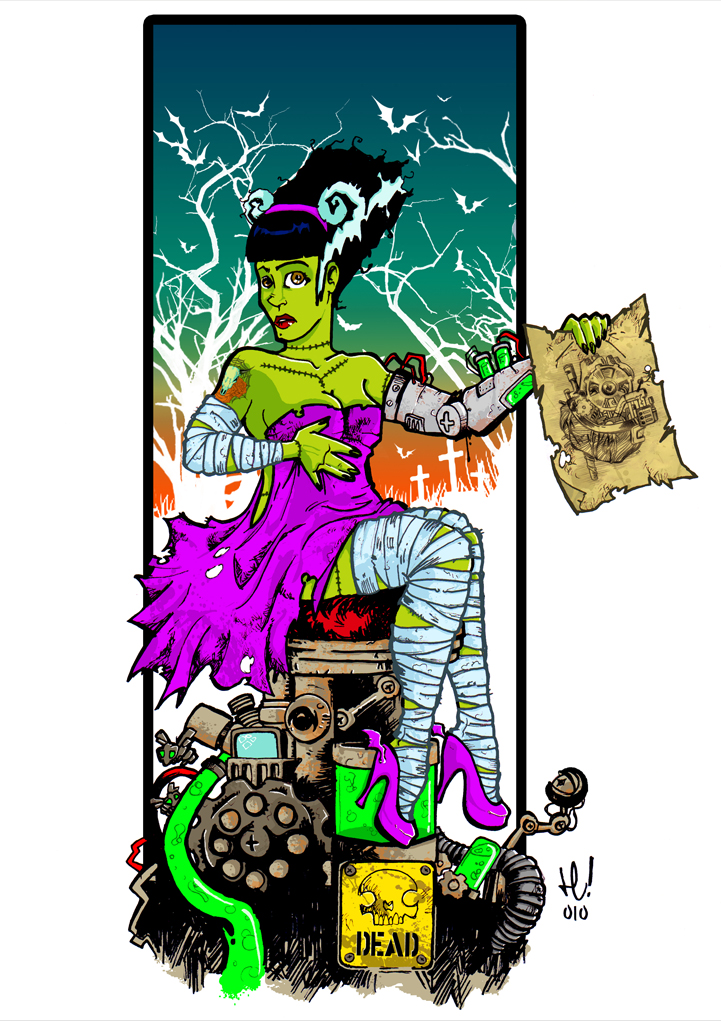 new age bride of frankenstein by Head-Jam on DeviantArt new age bride of frankenstein by Head-Jam on DeviantArt