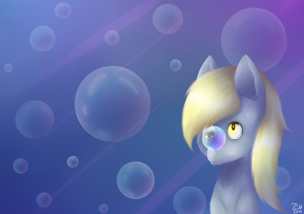 Derpy and bubbles by Game-Owl on DeviantArt