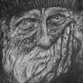 Realistic pencil drawing homeless