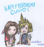 Happy Birthday Cloud: Picked You a Flower by cleris4ever