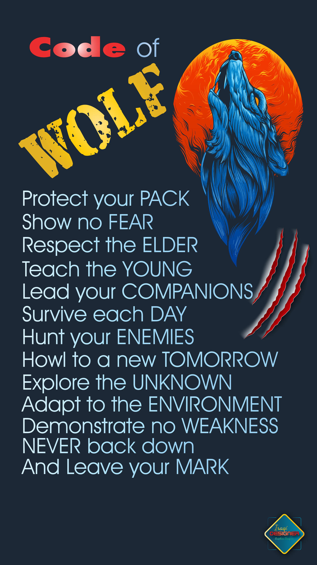 Code of the Wolf by iraqidesigner on DeviantArt