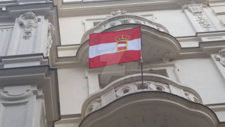 The Hapsburgs Flag still flies over Vienna!!