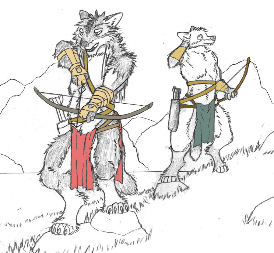 Wolves Hunting Drawings Wolf Hunters by Salvestro on DeviantArt