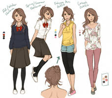 Kaede Outfit References