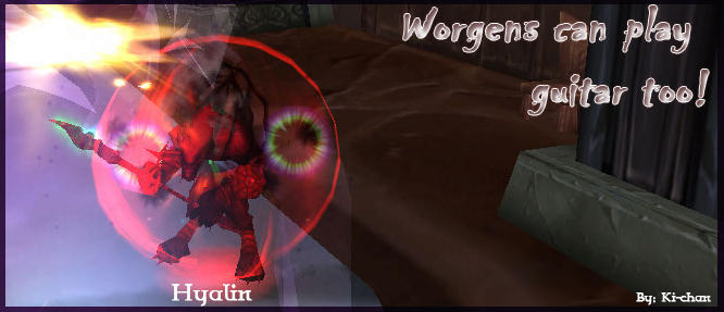 Worgens can play guitar