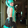 Hatsune miku cosplay back