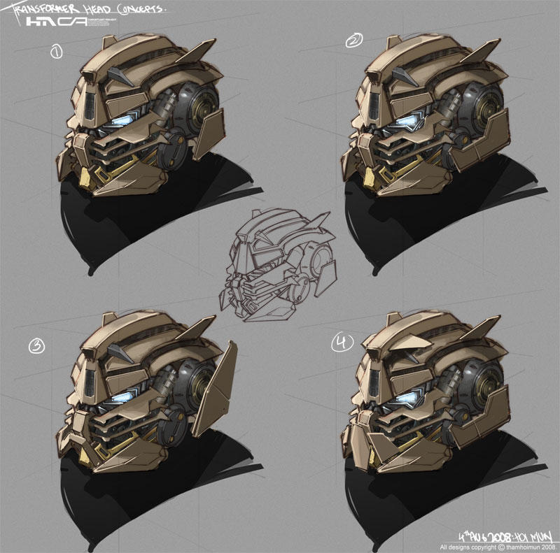 Transformer Head Concept by NuMioH on DeviantArt