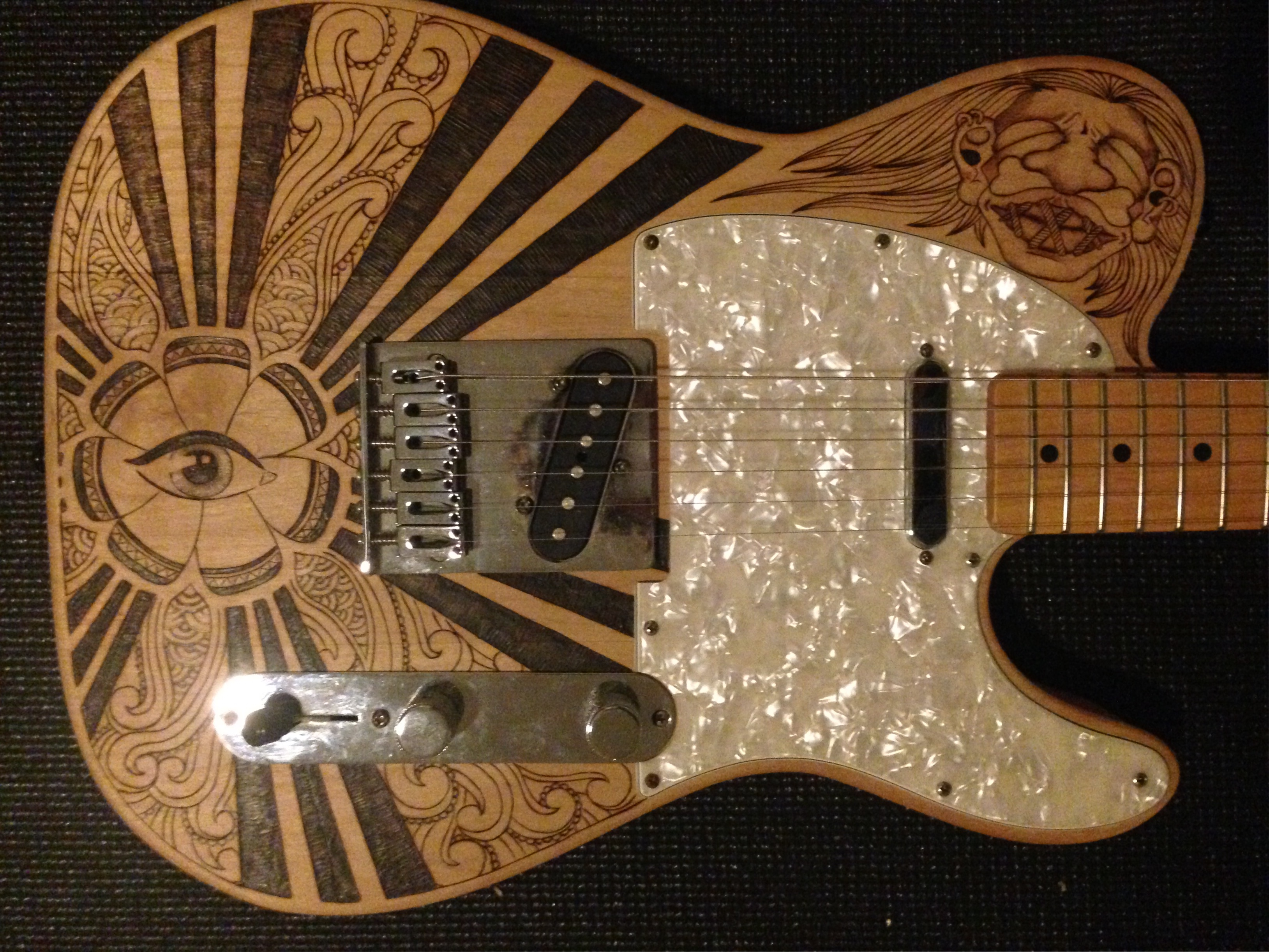 Telecaster Pyrography