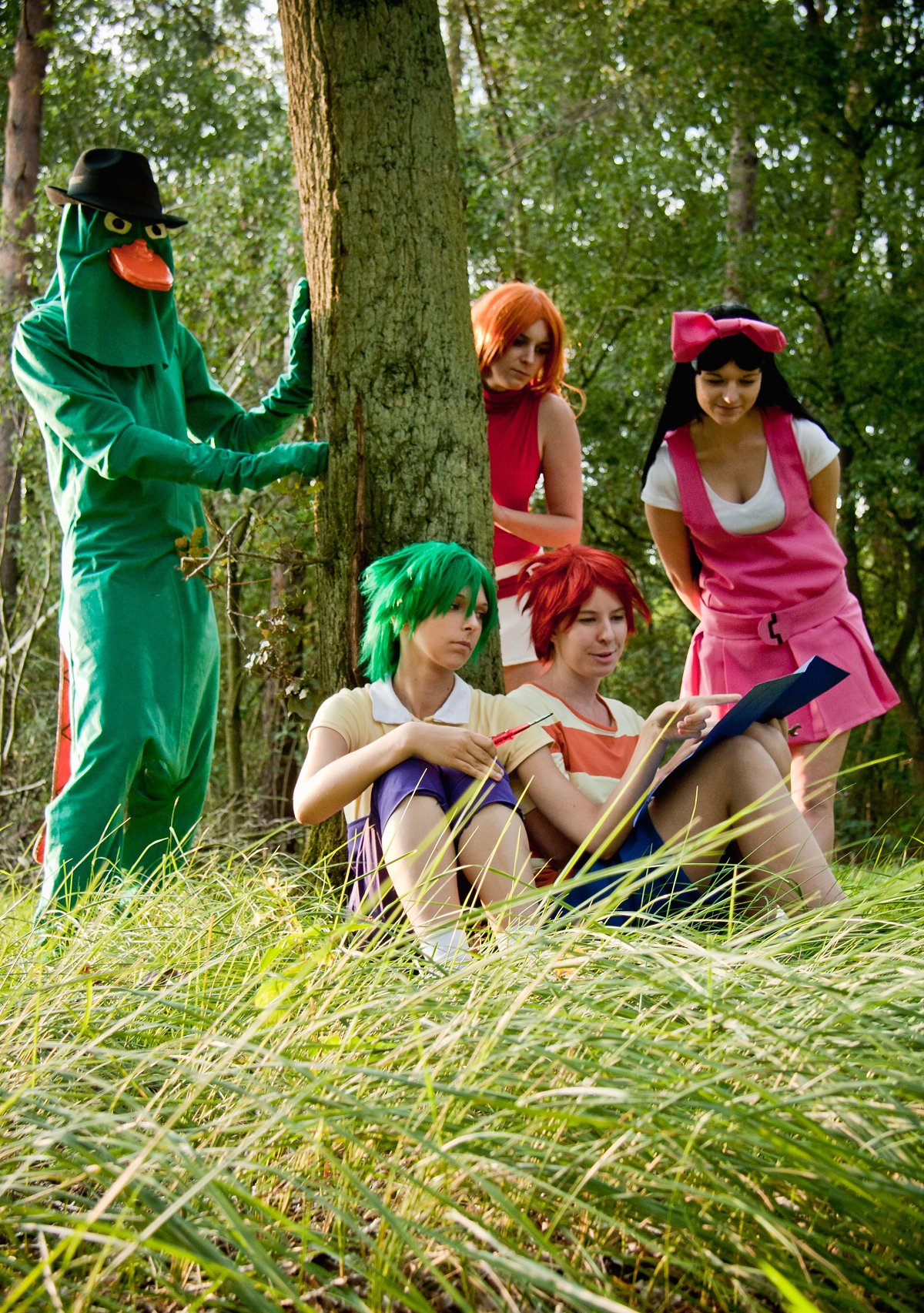 Phineas and Ferb cosplay group by Oloring