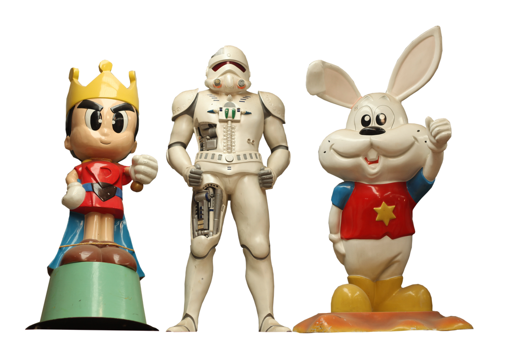 Three Arcade Figures