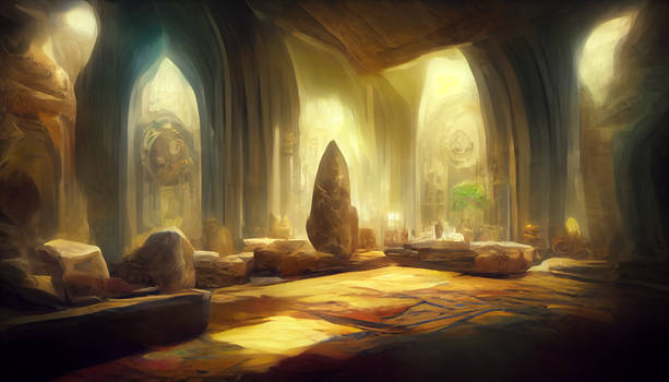 Dwarven tunnel background 1