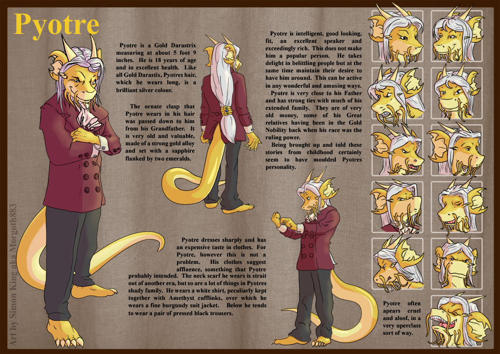 Pyotre, Reference sheet 5 of 8