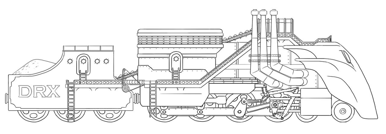 Massive Steampunk Train