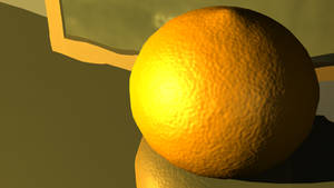 3D Fruit Bowl orange