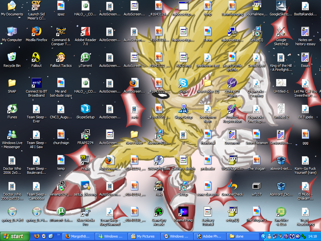 A Very cluttered desktop