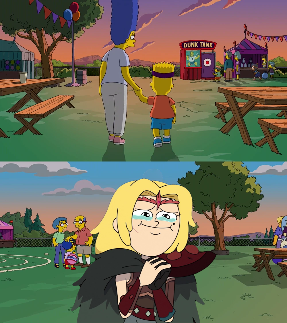 Sasha Proud Of Bart Walking With His Mother by EIOUR on DeviantArt