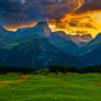 Burning mountains