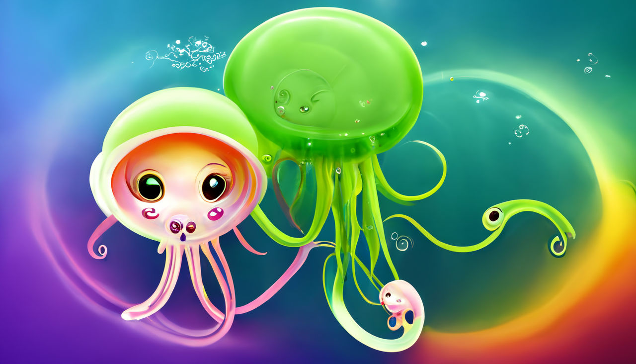 Cute Jellyfish octopus / Midjourney by Artai-Genasan on DeviantArt