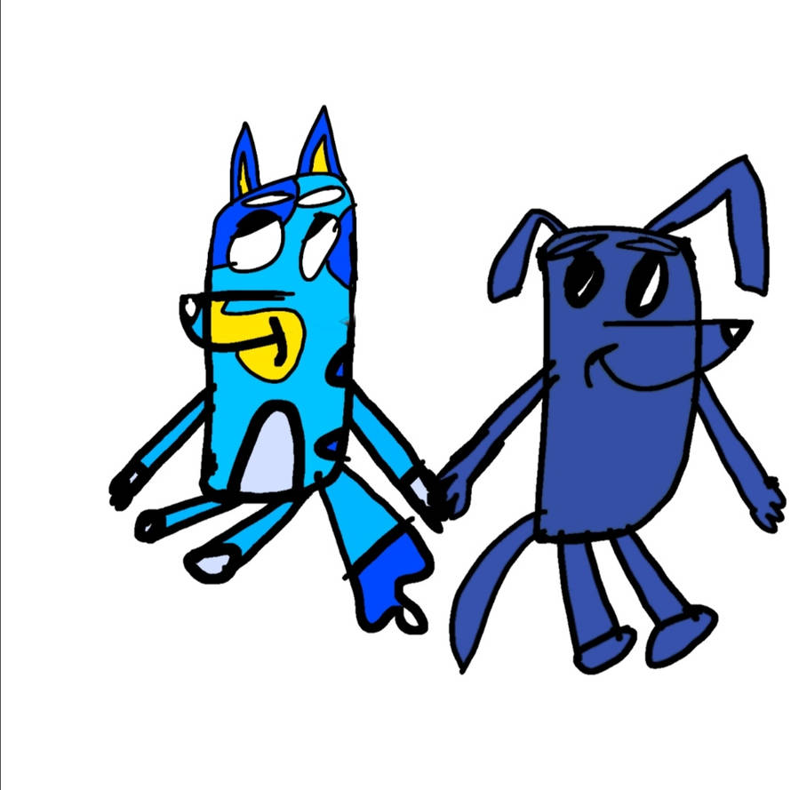 Bluey x Jean Luc from the episode Camping by AndreiHeeler on DeviantArt