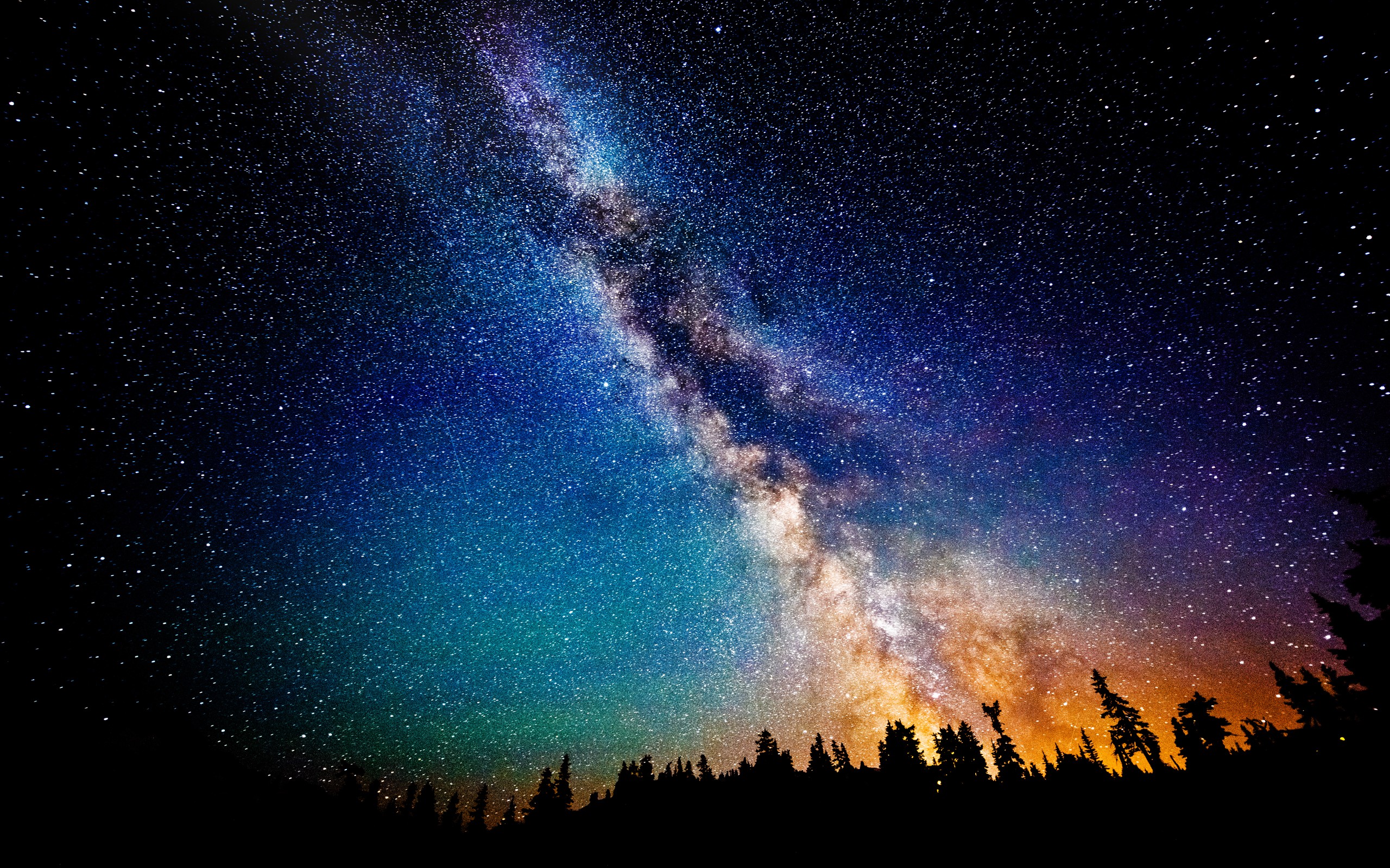 Colorful Milky Way HD (Supported All Resolutions)