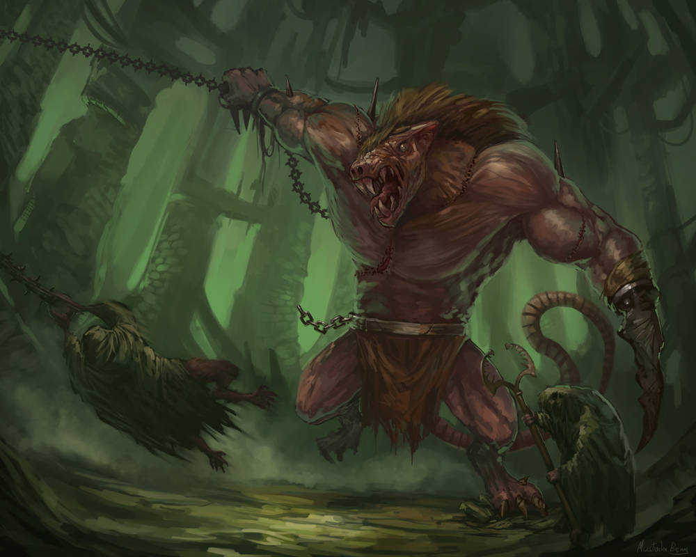Warhammer Fantasy - Rat Ogre's fury by GetsugaDante