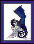 Dragon Unicorn Eternal Embrace Valentine Love Wht by StephanieSmall