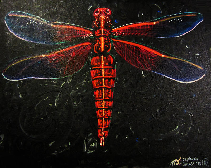 Red Dragonfly Bug Insect Orange Yellow Gold Black by StephanieSmall on  DeviantArt