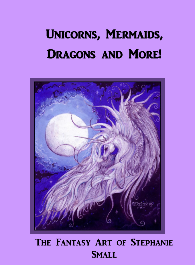 Unicorns Mermaids Dragons book cover horse pegasus