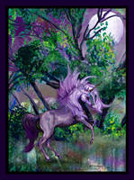 Unicorn Moonlight Horse Pony Purple Shelashra Moon