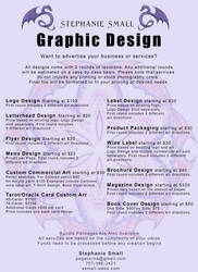 Stephanie Small Graphic Design Pricelist