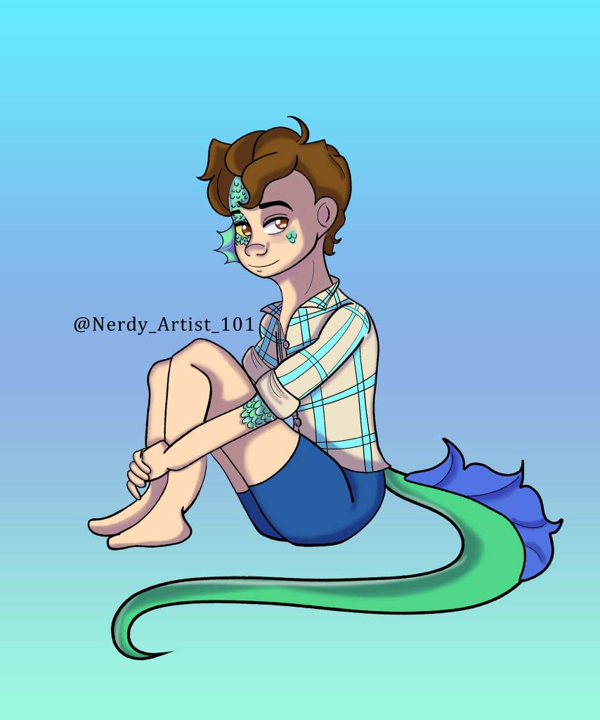 Luca is a sea monster by drawingliker100 on DeviantArt