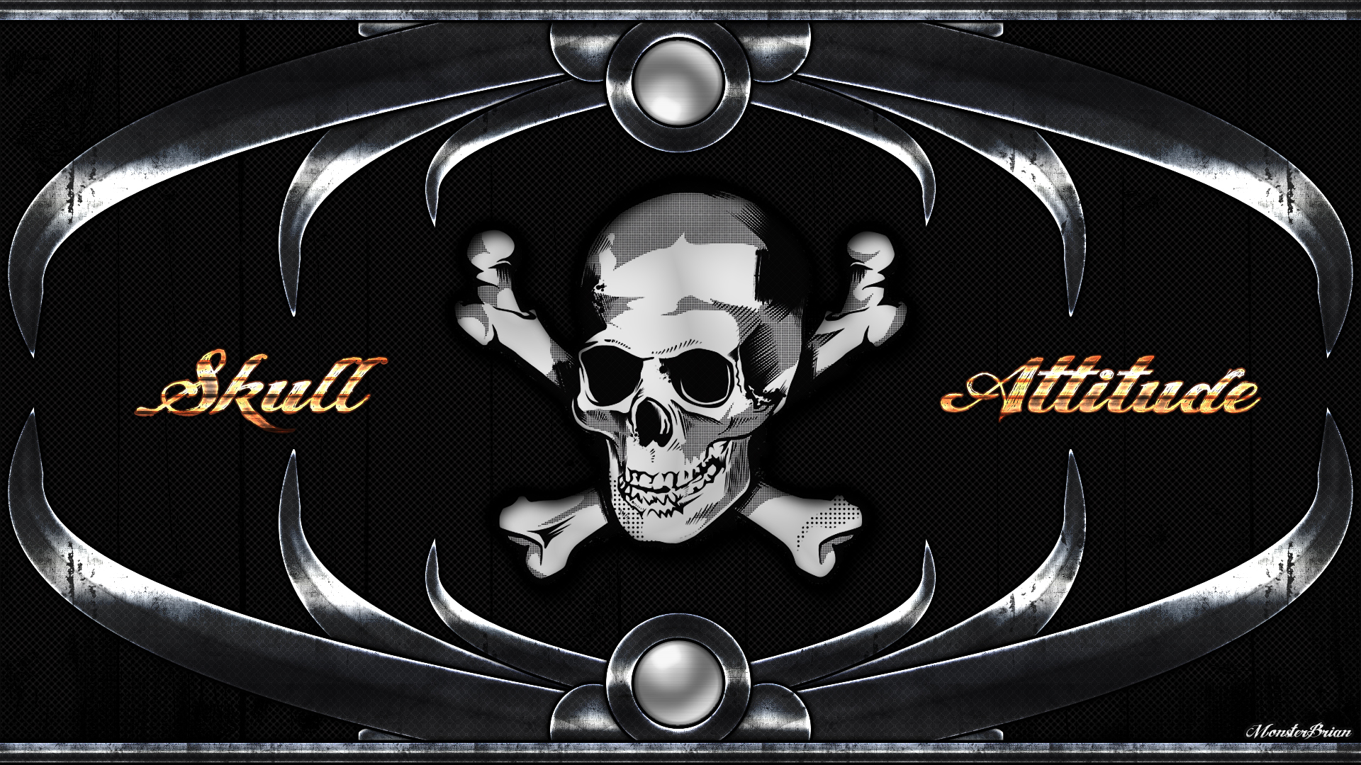 Wallpaper Skull Attitude by xxMonster-Brianxx on DeviantArt Wallpaper Skull Attitude by xxMonster-Brianxx on DeviantArt