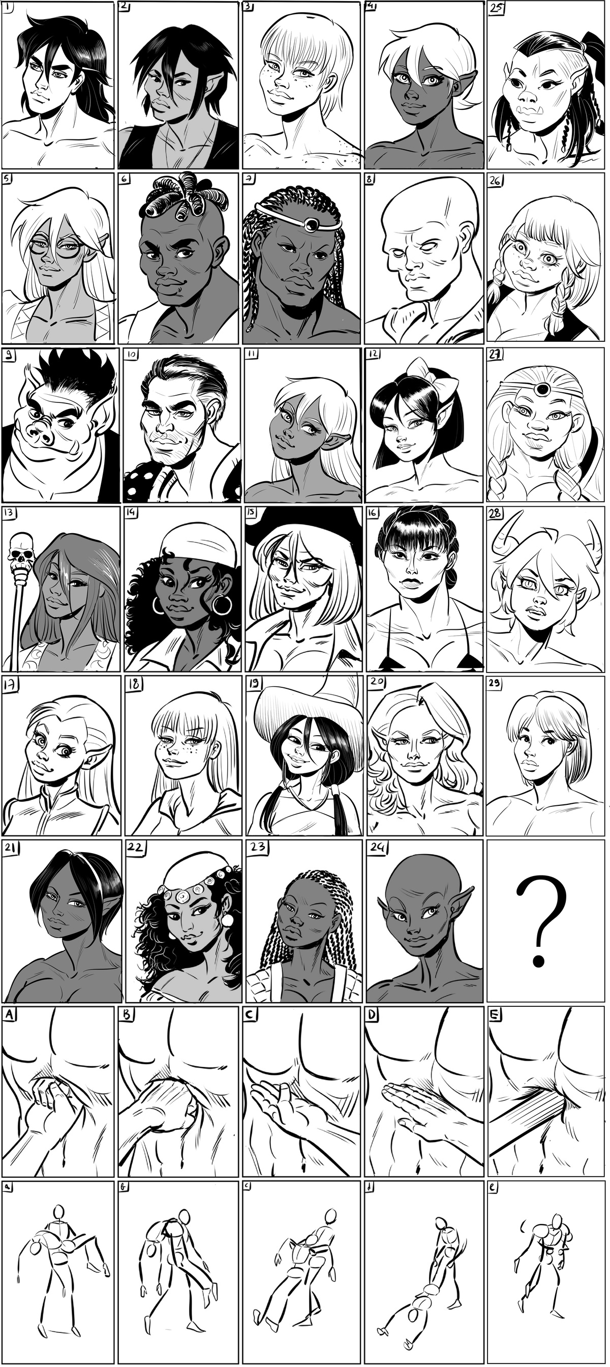 Updated Character Matrix By Tubassob On DeviantArt Updated character matrix by tubassob on deviantart
