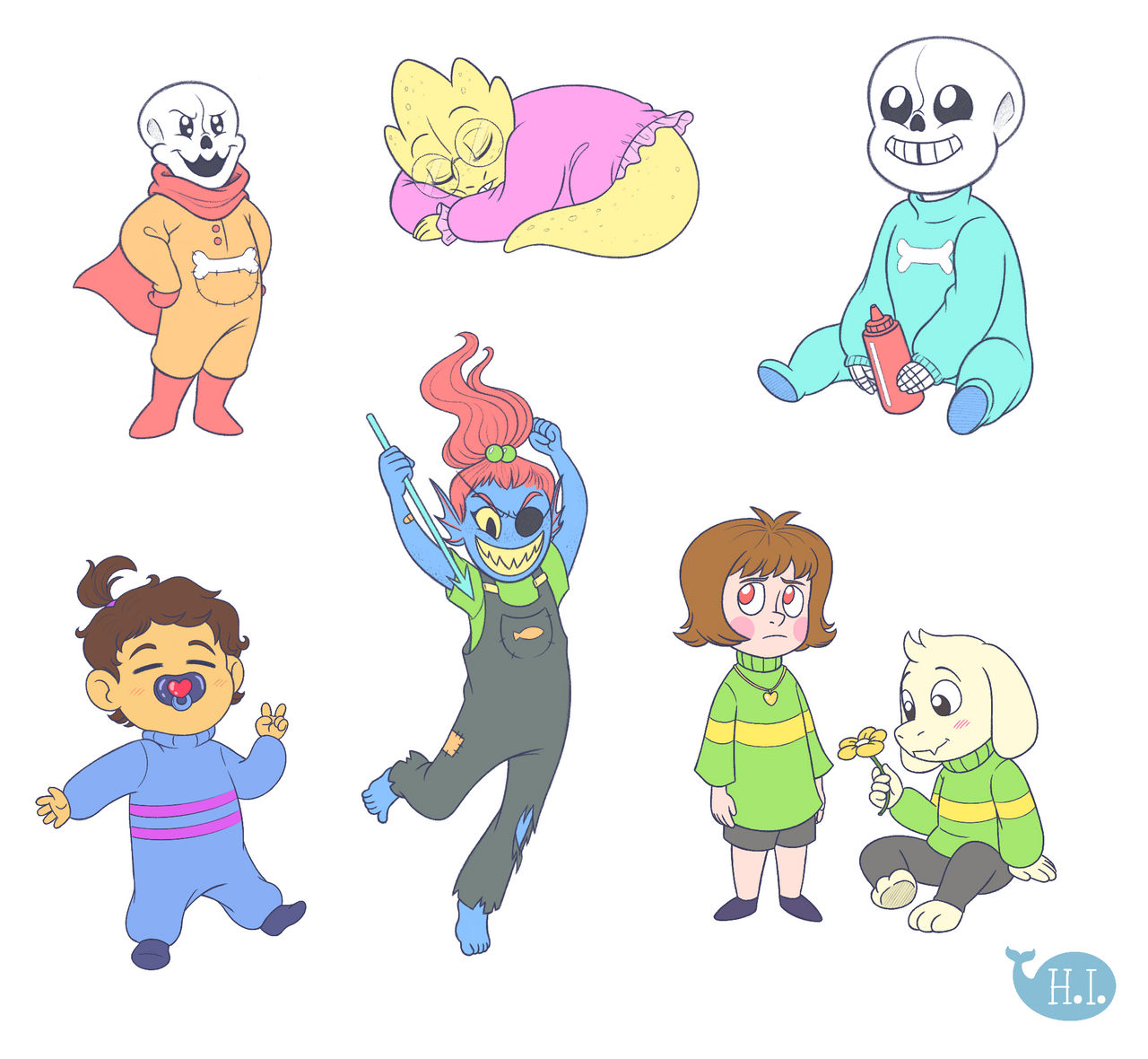 Undertale Babies! by heidydoodles22 on DeviantArt