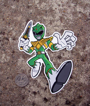 Power Rangers Green Ranger Vinyl Sticker