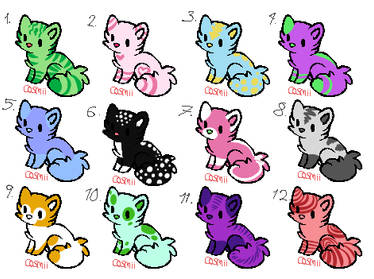 Kitty adopts - OPEN (50 points each)