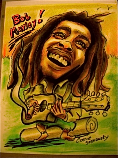 Bob Marley Caricature by CorrieSosCaricatures on DeviantArt