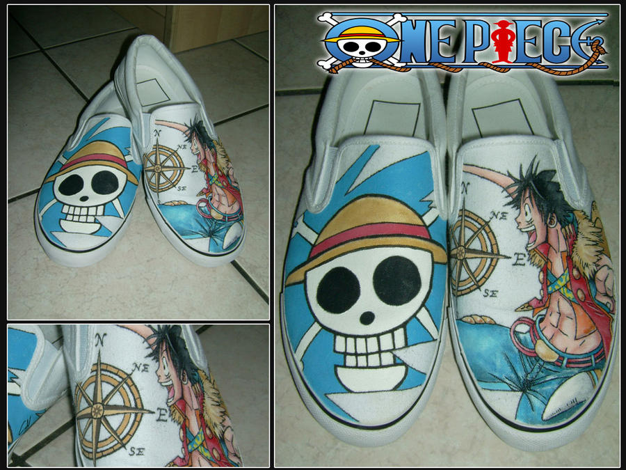 One Piece - Painted Custom Shoes