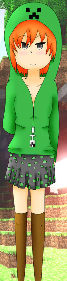 Creeper Lady Mineraftia Anime World