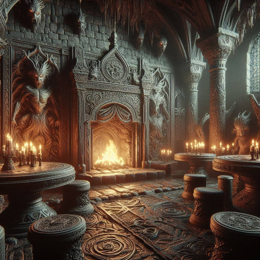 Devil Ritual Room The devils chamber by FrejaIII on DeviantArt