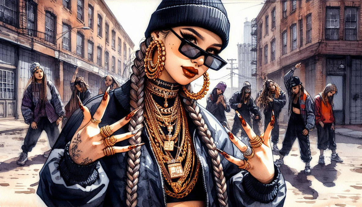 Beautiful Rapper woman by FrejaIII on DeviantArt