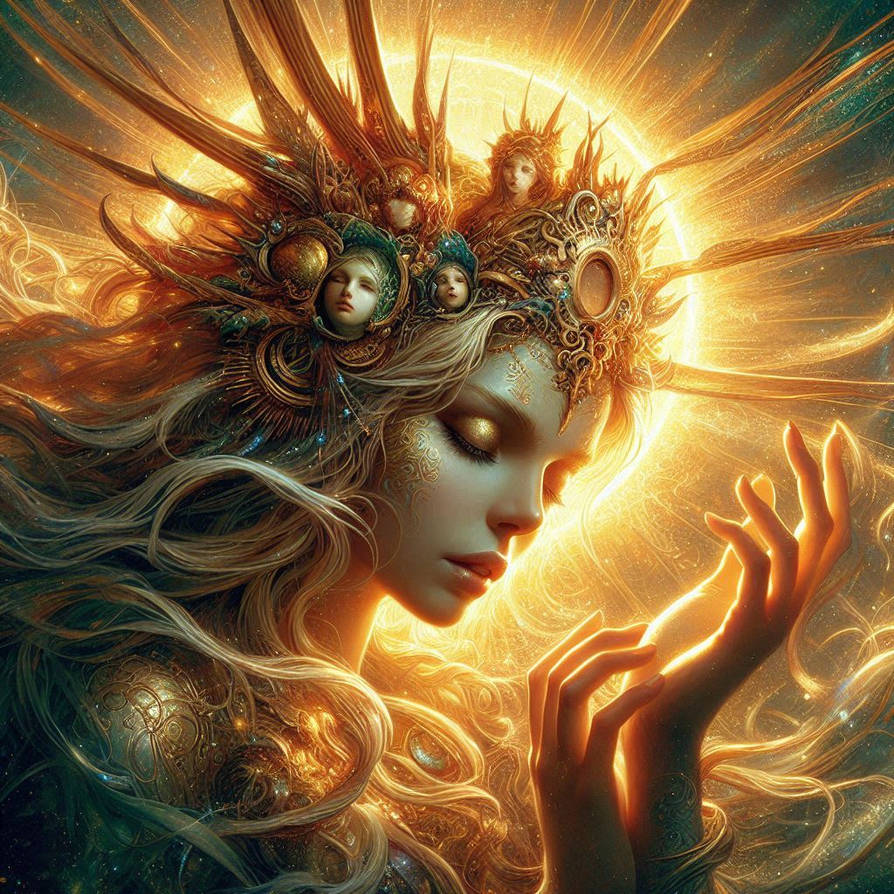 Solar Goddess The sun goddess by FrejaIII on DeviantArt