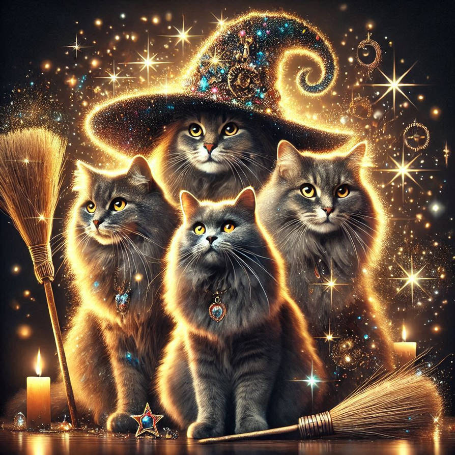 Some Magical Witch Cats By FrejaIII On DeviantArt some-magical-witch-cats-by-frejaiii-on-deviantart
