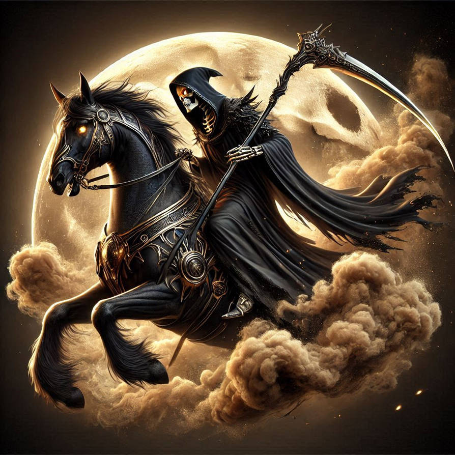 Reaper Riders THe reaper on horse by FrejaIII on DeviantArt