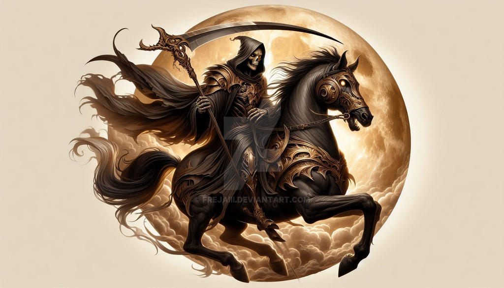Reaper Riders The Reaper on horse by FrejaIII on DeviantArt