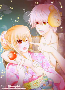 Chihayafuru: Taichi and Chihaya at the Festival