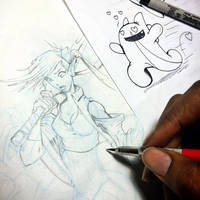 Character design for Miru s comic book  seeone  mi