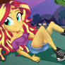 Chill time with Sunset Shimmer