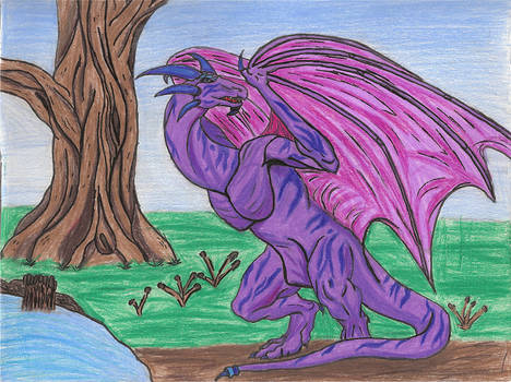 Purple Wyvern art trade